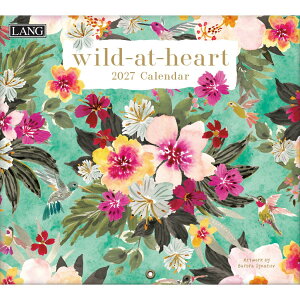 2027 Calendar LANG �����O �Ǌ|���J�����_�[2027�N Wild At Heart Barbra Ignatiev �n�[�g�A�[�g�R���N�V���� �J���g���[ �t�����[ �C���e���A �ߘa9�N�� �}�V���}���|�b�v