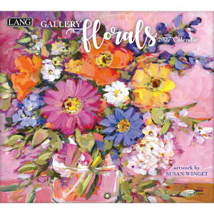 2027 Calendar LANG �����O �Ǌ|���J�����_�[2027�N Gallery Florals Susan Winget �n�[�g�A�[�g�R���N�V���� �J���g���[ �t�����[ �C���e���A �ߘa9�N�� �}�V���}���|�b�v