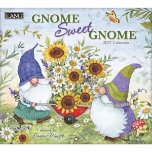 2027 Calendar LANG �����O �Ǌ|���J�����_�[2027�N Gnome Sweet Gnome Susan Winget �n�[�g�A�[�g�R���N�V���� �J���g���[ �t�����[ �C���e���A �ߘa9�N�� �}�V���}���|�b�v
