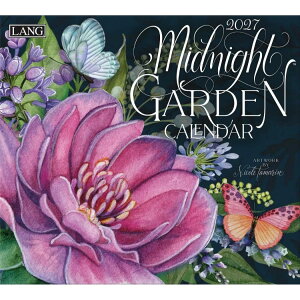 2027 Calendar LANG �����O �Ǌ|���J�����_�[2027�N Midnight Garden Nicole Tamarin �n�[�g�A�[�g�R���N�V���� �J���g���[ �t�����[ �� �C���e���A �ߘa9�N�� �}�V���}���|�b�v