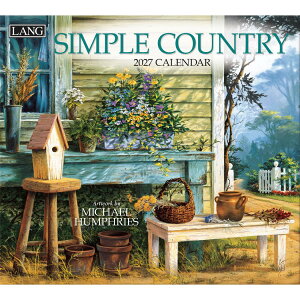 2027 Calendar LANG �����O �Ǌ|���J�����_�[2027�N Simple Country Michael Humphries �n�[�g�A�[�g�R���N�V���� �J���g���[ ���i �C���e���A �ߘa9�N�� �}�V���}���|�b�v