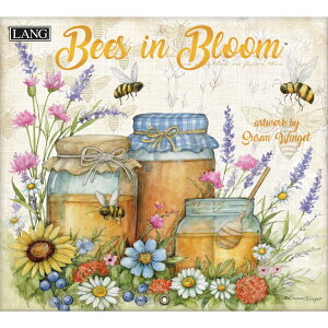 2027 Calendar LANG �����O �Ǌ|���J�����_�[2027�N Bees In Bloom Susan Winget �n�[�g�A�[�g�R���N�V���� �J���g���[ �t�����[ �I �t�[�h �C���e���A �ߘa9�N�� �}�V���}���|�b�v