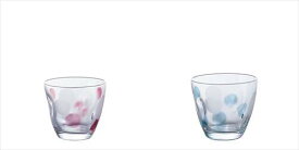 取寄品 水玉ぐらす グラスコップ フリーカップ 3個セット ドット アデリア 240ml 日本製 食器石塚硝子