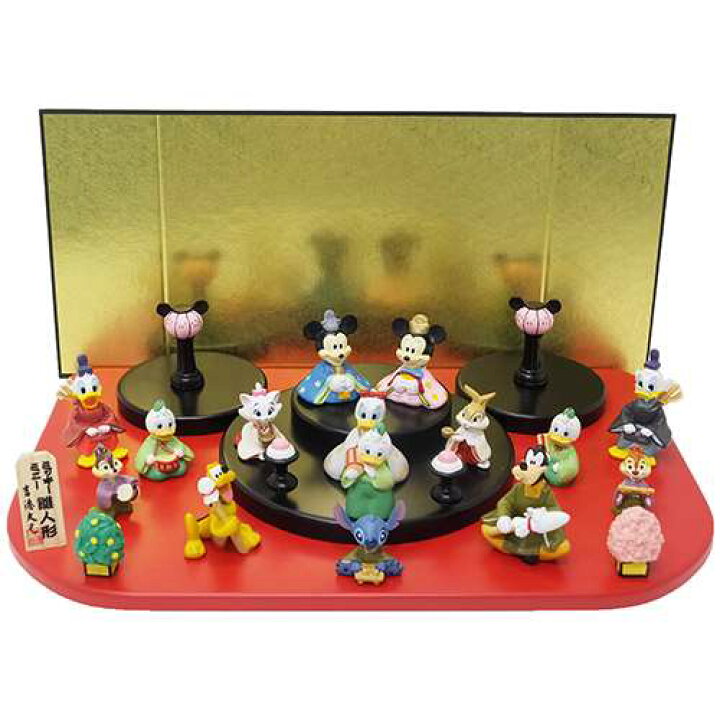 楽天市場 15人 台段雛飾り ディズニー キャラクターひな人形 ディズニー 吉徳 ひな祭り ギフト 雑貨 ティーンズ ジュニア マシュマロポップ ガールズ雑貨通販マシュマロポップ