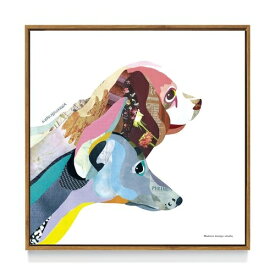 アートポスター フレーム 付 kaho HOSOKAWA Dog 犬 インテリア パネル いぬ 雑貨 デザイン 美工社 お洒落額付 絵画 取寄品 マシュマロポップ