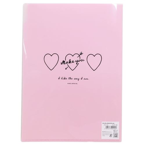 楽天市場 5インデックス クリアファイル ピンク Make You ポケット ファイル カミオジャパン 新入学 新学期 キッズ 文具 筆記用具 可愛いステーショナリー マシュマロポップ ガールズ雑貨通販マシュマロポップ