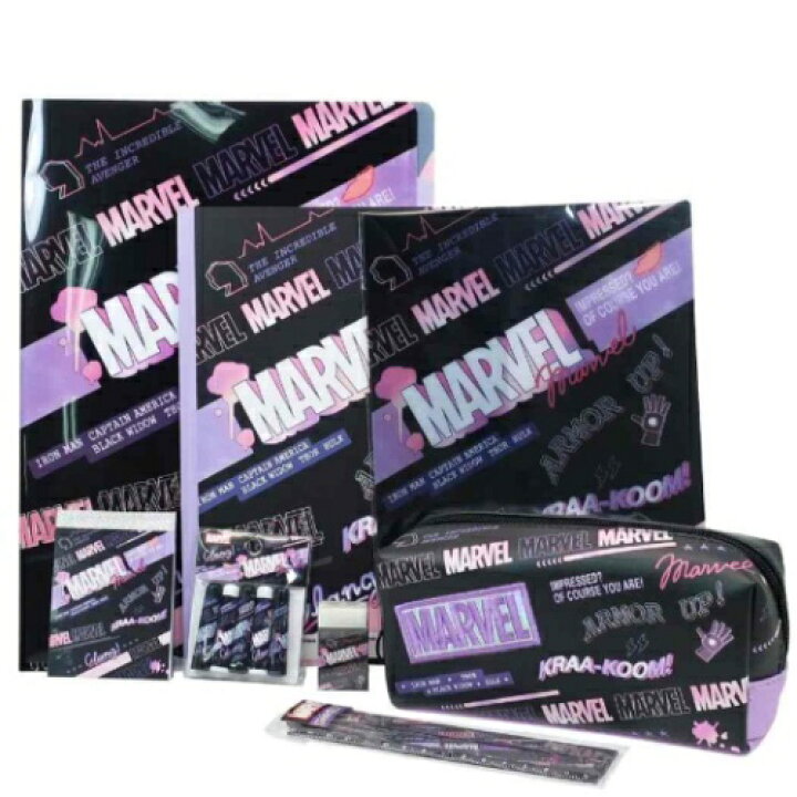 楽天市場】8点 文具セット プレゼント MARVEL 文房具セット マーベル 