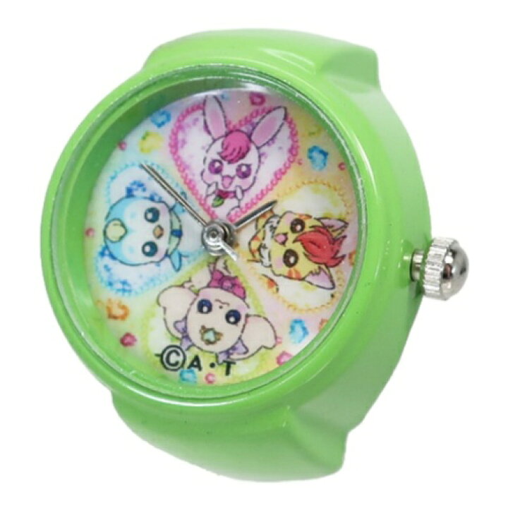 楽天市場 セール価格 ヒーリングっどプリキュア 指輪型 時計 リングウォッチ Eヒーリングアニマル アビーズ3 プレゼント キャラクター グッズ ガールズ雑貨通販マシュマロポップ