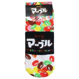 女性用 靴下 マーブルチョコレート レディース ソックス おやつマーケット ジェイズプランニング プレゼント メール便可 マシュマロポップ