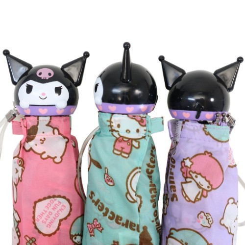楽天市場 折りたたみ傘 クロミ アイコン 傘 サンリオ ジェイズプランニング 雨具 マシュマロポップ ガールズ雑貨通販マシュマロポップ
