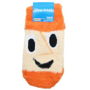 トイストーリー キッズ もこもこ ショートソックス 子供用 防寒 室内 靴下 ウッディフェイス ディズニー スモールプラネット ウォーマー雑貨 キャラクター グッズ メール便可