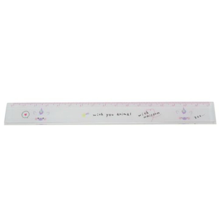 楽天市場 ものさし スリム 17cm 定規 With You Animal ユニコーン カミオジャパン 新学期準備文具 かわいい メール便可 マシュマロポップ ガールズ雑貨通販マシュマロポップ