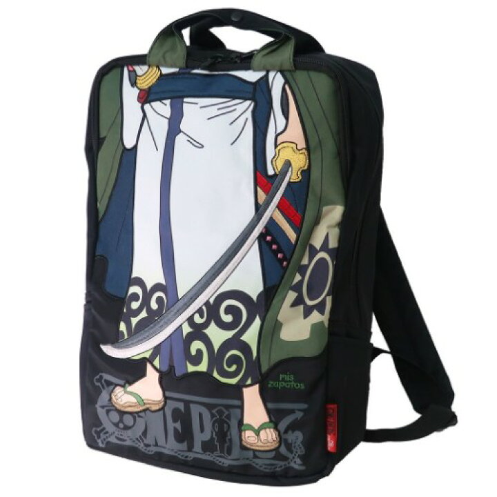 楽天市場 リュック One Piece Mis Zapatos ギアセカンド Pc バックパック ゾロ ワンピース コラボ ターンオーバー デイパック アニメ マシュマロポップ ガールズ雑貨通販マシュマロポップ