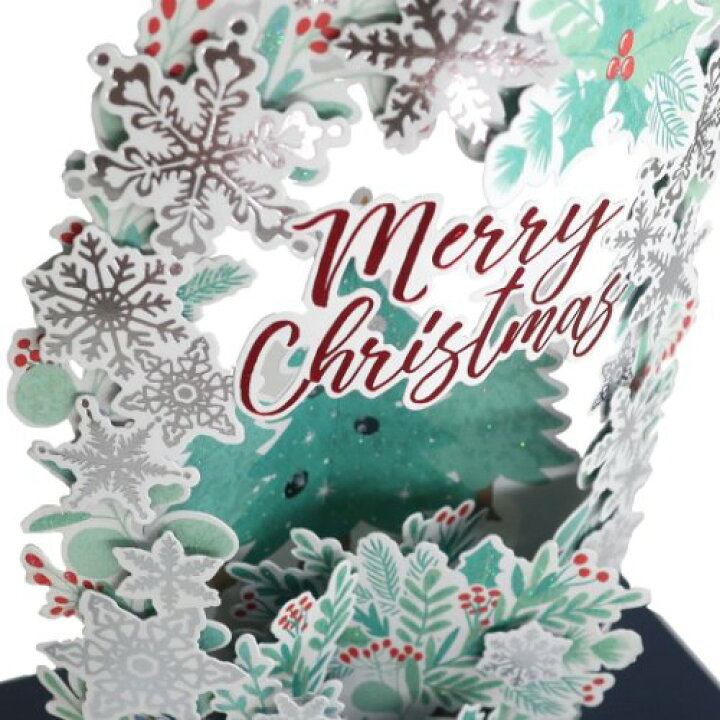 高い素材 クリスマス ポップアップカード Pop Up Card Series クリスマスカード グリーン Apj 封筒付きグリーティングカード Shipsctc Org