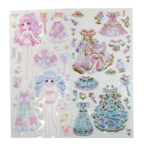 楽天市場 ドレスアップ プリンセスシール 2pセット きせかえシール トゥインクルジェミニプリンセス シールシート Q Lia 女の子向け Decoシール メール便可 マシュマロポップ ガールズ雑貨通販マシュマロポップ
