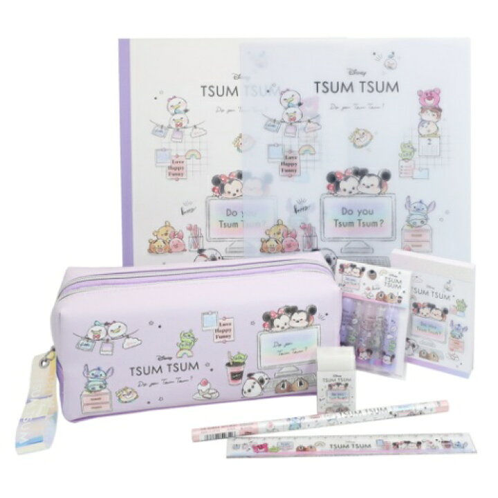 楽天市場 キャラクター文具セット ディズニー 8点文房具セット ツムツム 女の子 小学生 中学生 プレゼント クラックス マシュマロポップ ガールズ雑貨通販マシュマロポップ