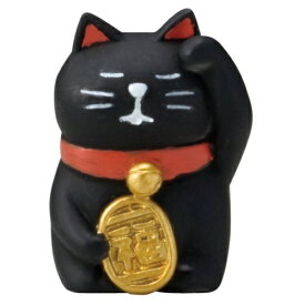 マスコット FUKU 福 MONO うとうと招き猫 黒猫 concombre デコレ インテリア プレゼント かわいい マシュマロポップ