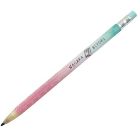 シャーペン 和柄びより 鉛筆型 シャープ 水彩 いちまつ もも クーリア 六角軸 新学期準備文具 かわいい 中学生 高校生 女の子向け メール便可 マシュマロポップ