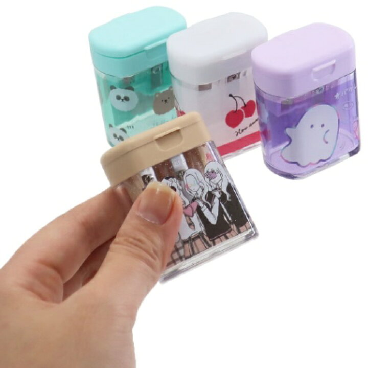 楽天市場 えんぴつ削り 鉛筆削り ツイン オバケーヌ クラックス 新学期準備文具 小学生 中学生 かわいい 女の子向け マシュマロポップ ガールズ雑貨通販マシュマロポップ