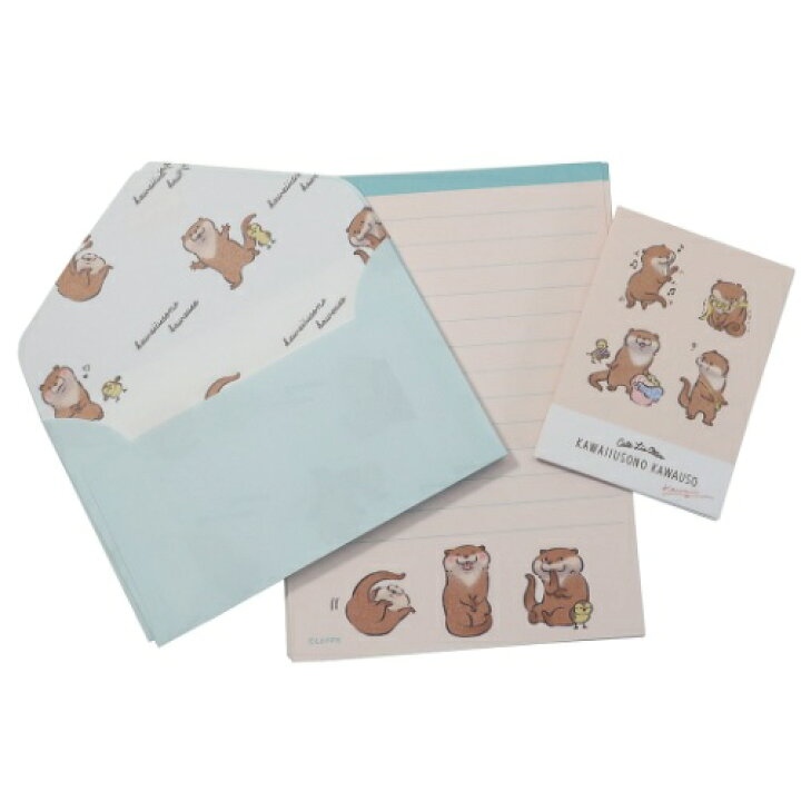 楽天市場 レターセット 可愛い嘘のカワウソ ダイヤ型 封筒 ミニミニレター 整列 Lineクリエイターズ カミオジャパン 便箋 封筒 手紙セット メール便可 マシュマロポップ ガールズ雑貨通販マシュマロポップ