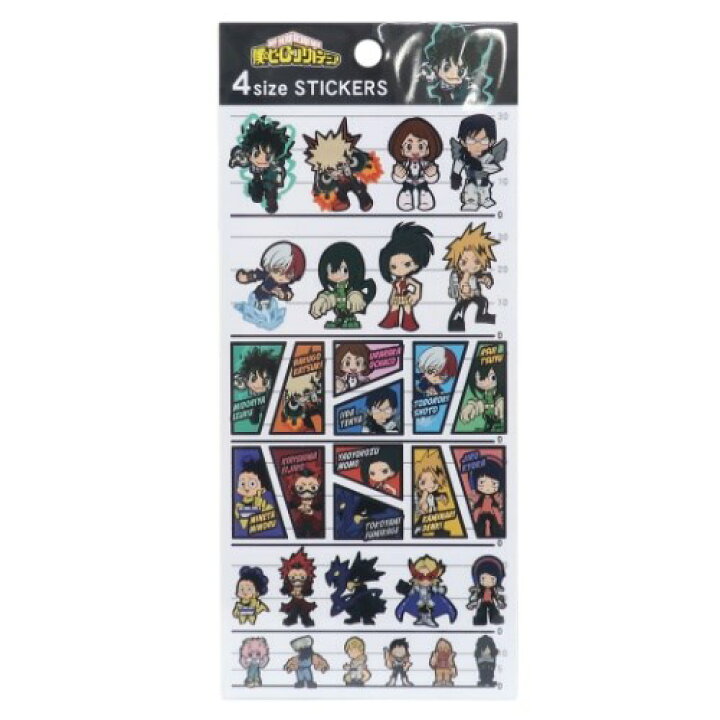 楽天市場 4サイズ ステッカー 僕のヒーローアカデミア シールシート ミニキャラ 少年ジャンプ カミオジャパン 手帳デコ アニメメール便可 マシュマロポップ ガールズ雑貨通販マシュマロポップ