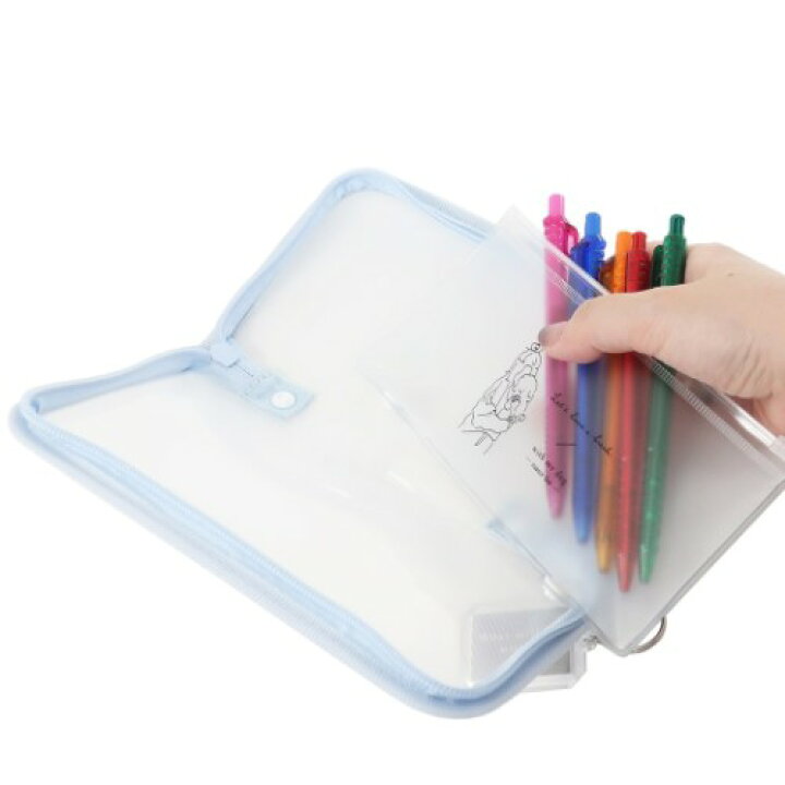 楽天市場 セール価格 クリア ペンポーチ 筆箱 ニュアンスライン ガールズバンド クラックス ペンケース 新学期準備文具 小学生 中学生 高校生 女の子 かわいい マシュマロポップ ガールズ雑貨通販マシュマロポップ