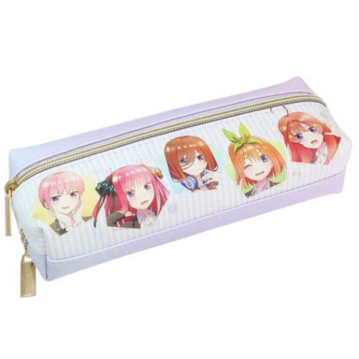 楽天市場 筆箱 五等分の花嫁 2ルーム ペンポーチ ストライプ クラックス ペンケース アニメ マシュマロポップ ガールズ雑貨通販マシュマロポップ