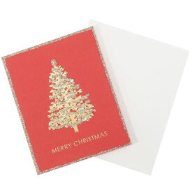 クリスマスカード シンプル ミニカード レッド APJ 封筒付きグリーティングカード Xmas メール便可 マシュマロポップ