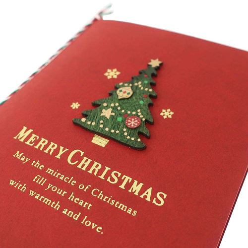 楽天市場 デコレーションツリー クリスマスカード ウッドパーツカード Apj 封筒付きグリーティングカード Xmas メール便可 マシュマロポップ ガールズ雑貨通販マシュマロポップ