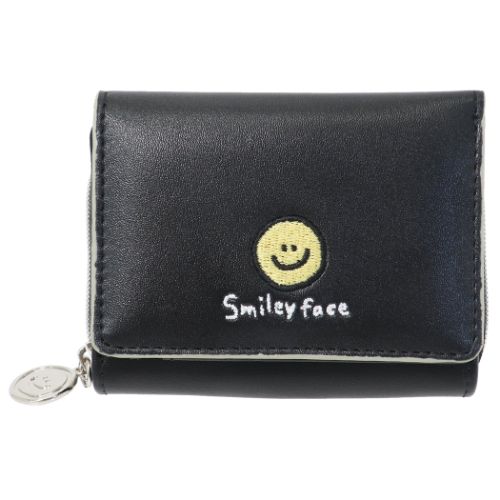 新しい到着 三つ折り コンパクト 財布 ミニウォレット Smiley 最大64%OFFクーポン Face クラックス プレゼント スマイリーフェイス フェイス マシュマロポップ