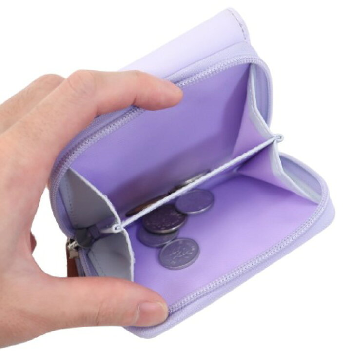 楽天市場 三つ折り財布 Bt21 ミニウォレット パープル Line Friends 森本本店 プレゼント 商品 マシュマロポップ ガールズ雑貨通販マシュマロポップ