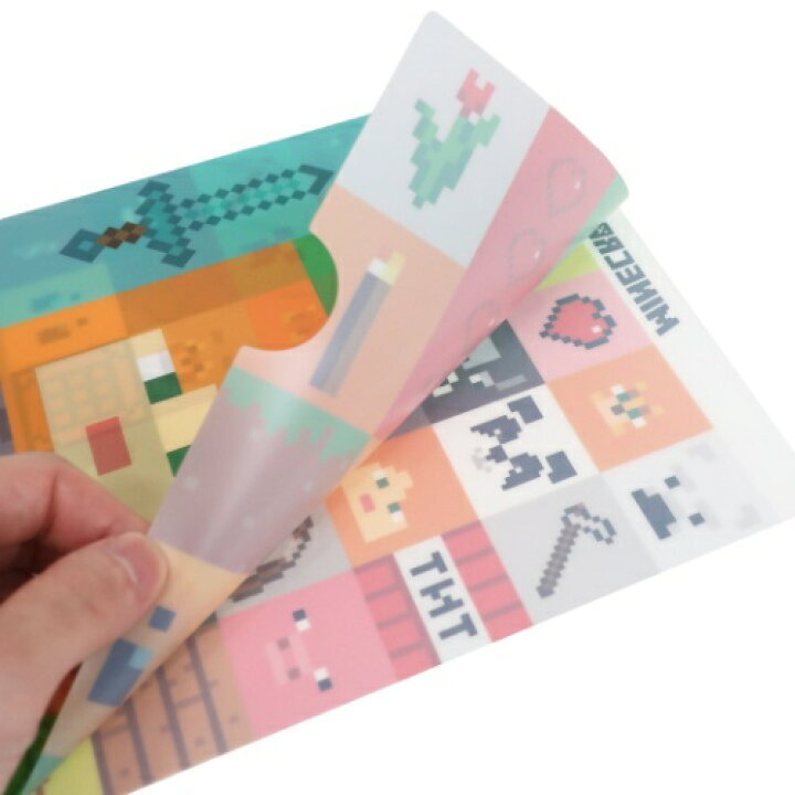 楽天市場 クリアファイル シングル マインクラフト Minecraft クリアフォルダー Dタイプ エンスカイ 新学期準備文具 ゲームメール便可 マシュマロポップ ガールズ雑貨通販マシュマロポップ