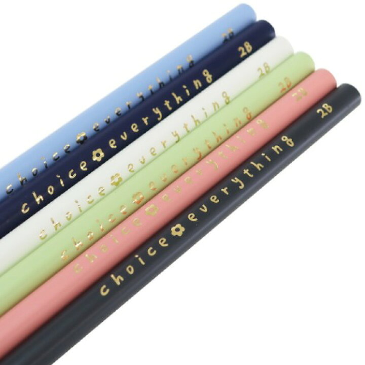 楽天市場 鉛筆 丸軸 えんぴつ 2b トレンドカラー Q Lia 新学期準備文具 おしゃれ シンプル メール便可 マシュマロポップ ガールズ雑貨通販マシュマロポップ
