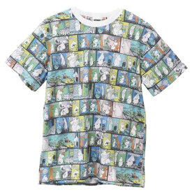 クールTシャツ ムーミン T-SHIRTS 夏用 コミック パターン 北欧 スモールプラネット 半袖 接触冷感 ひんやり メール便可 マシュマロポップ
