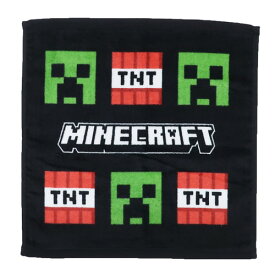 ハンドタオル マインクラフト プリントウォッシュタオルS クリーパー＆TNT火薬 Minecraft ケイカンパニー 汗拭きタオル ゲームメール便可 マシュマロポップ