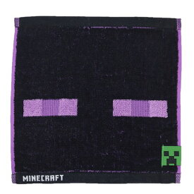 ミニタオル マインクラフト ジャガードハンカチタオル エンダーマン Minecraft ケイカンパニー 汗拭きタオル ゲームメール便可 マシュマロポップ