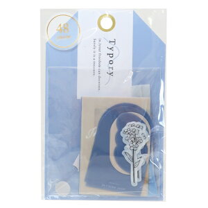 フレークシール タイポリーステッカー ネイビー クーリア デコレーション 手帳デコ おしゃれ メール便可 マシュマロポップ