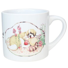 マグカップ あらいぐまラスカル 陶磁器MUG Sサイズ My Little Rascal シェスタ 友達 世界名作劇場 金正陶器 プレゼント 食器 マシュマロポップ