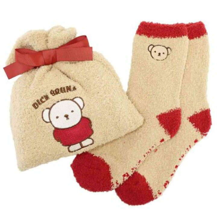 もこもこソックス ミッフィー ボリスとぬいぐるみ ルームソックス りんご 23 25cm 大人気 アニメ 絵本 キャラクター Miffy ソックス かわいい ディックブルーナ 靴下 ボリス グッズ レディース くつした 雑貨 もこもこ
