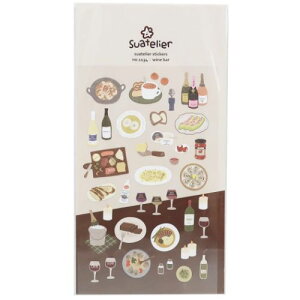 シールシート スワテリエステッカー wine bar ワインバー S&C デコレーション DECOシール かわいい メール便可 マシュマロポップ