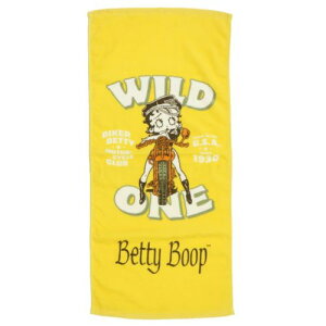 フェイスタオル ベティブープ プリントロングタオル ワイルド BETTY BOOP 犬飼タオル プレゼント かわいい メール便可 マシュマロポップ