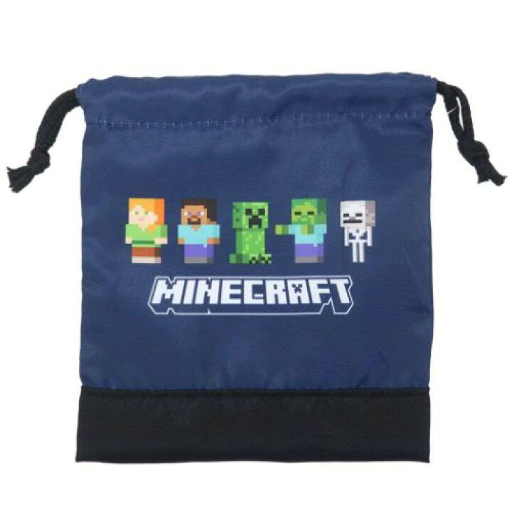 世界の クリップポケット マインクラフト マルチポケットバッグ BK 新入学 Minecraft ニシオ クリップポーチ キッズポシェット ゲームメール便可  マシュマロポップ