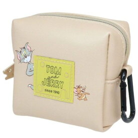 【ポイント10倍 & クーポン！】ミニポーチ トムとジェリー カラビナ付きミニポーチ ひょっこりワッペンシリーズ BE ワーナーブラザース マリモクラフト 小物入れ マシュマロポップ