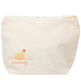 【ポイント10倍 & クーポン！】コスメポーチ おえかきさん POUCH マチ有り キャンバスポーチ てんぷらさん オクタニ 小物入れ 化粧ポーチ かわいい メール便可 マシュマロポップ