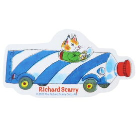 ダイカットシール リチャードスキャリー キャラクターステッカー はみがき粉カー スモールプラネット ダイカットビニールステッカー デコシール 耐水性 絵本メール便可 マシュマロポップ