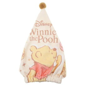 キャップタオル くまのプーさん マイクロキャップタオル キラキラハチミツ ディズニー 丸眞 ヘアドライタオル帽子 マイクロファイバー お風呂上り 海プール用品 メール便可 マシュマロポップ