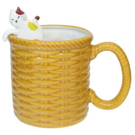 マグカップ アニマル食器 バスケットマグ 三毛猫 ねこ サンアート かわいい 食器 おもしろ雑貨 プレゼント ギフト マシュマロポップ