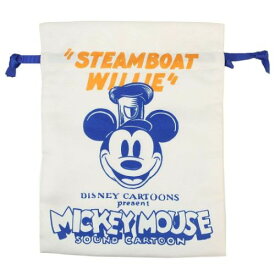 巾着袋 ミッキーマウス トラベル巾着 きんちゃくポーチ D100 蒸気船ウィリー ディズニー スモールプラネット 旅行仕分け袋 メール便可 マシュマロポップ