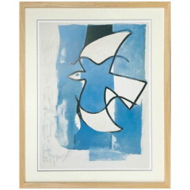 アートポスター ジョルジュ ブラック Georges Braque L'oiseaux bleu et gris 美工社 額付き ギフト インテリア 取寄品 マシュマロポップ