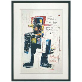 アートポスター ジャン-ミシェル バスキア Jean-Michel Basquiat Irony of Negro Policeman 美工社 額付き ギフト インテリア 取寄品 マシュマロポップ